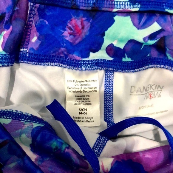 Danskin Flower Workout Capri Pants S - Picture 3 of 4